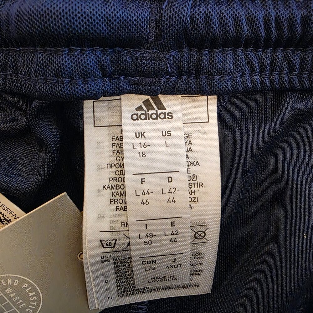 Adidas Parma 16 Shorts Women's Large Navy Blue Soccer Training AJ5901 NWT - Picture 3 of 8